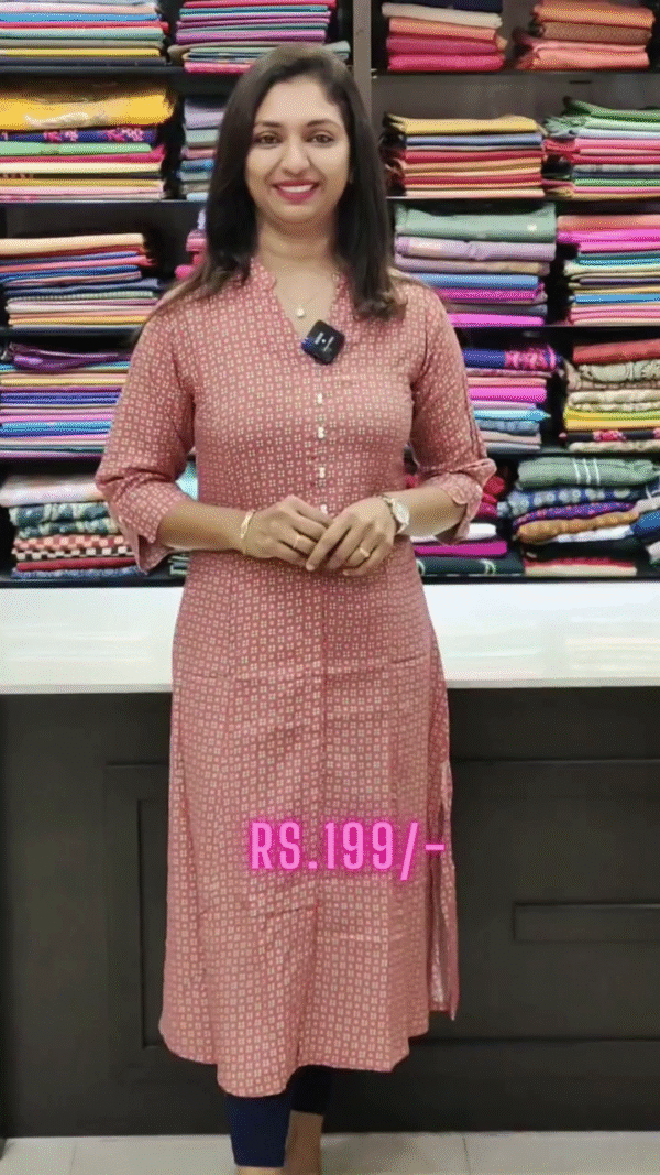 Kurta With Floral Motifs