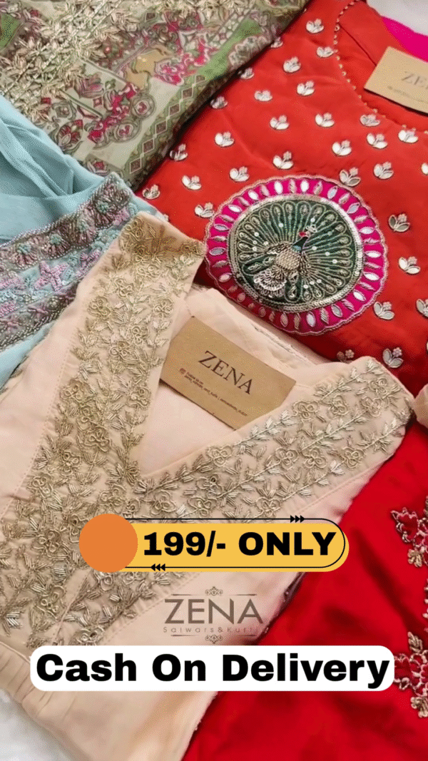 Premium Mul Chanderi Hand Detailed Kurti Set