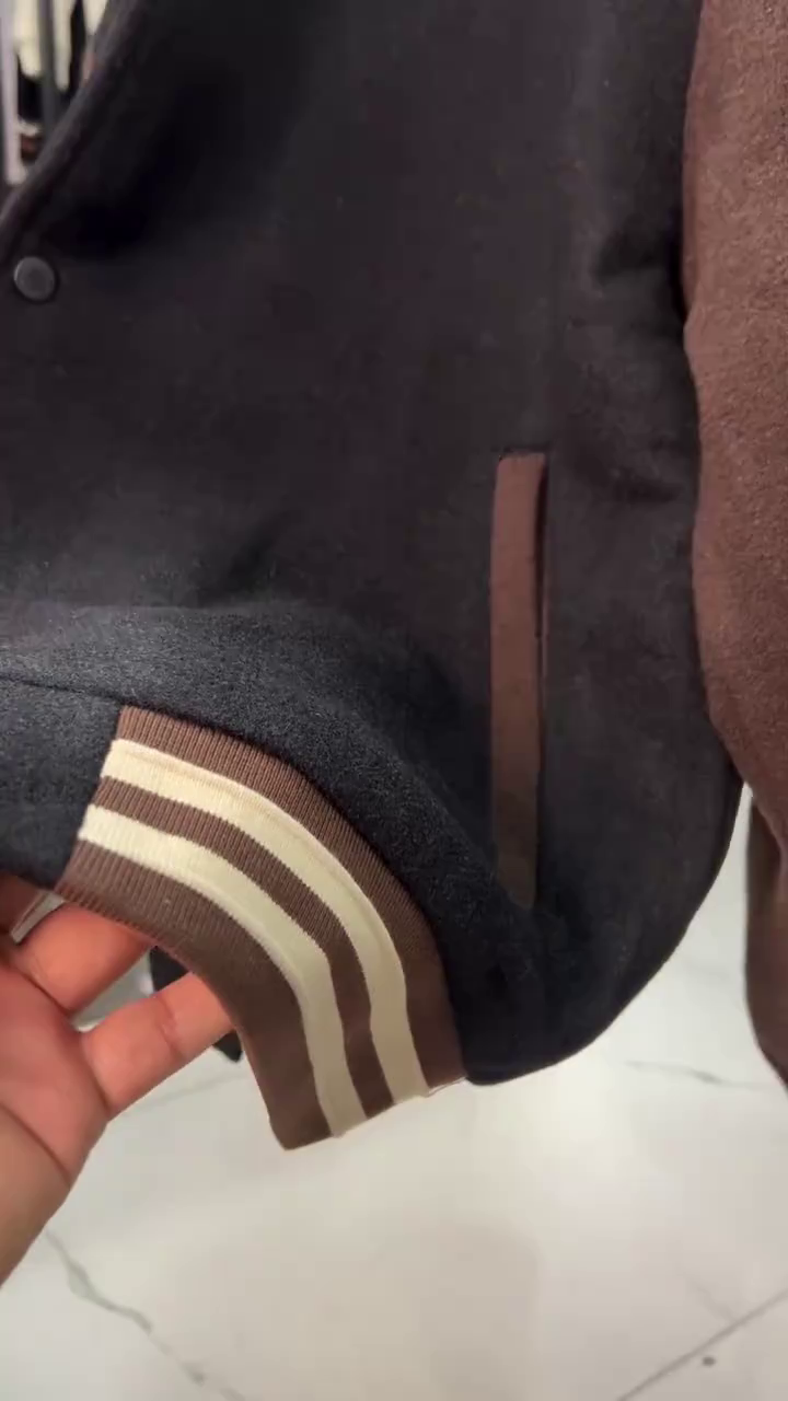 Classic Two Tone Varsity Jacket - Image 5