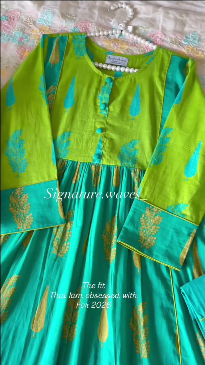 Yellow and Pink Floral Embroidered Kurta Set With a Dupatta - Image 2