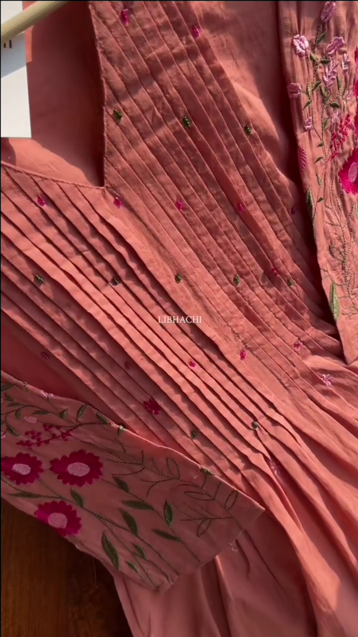 Mal Cotton A Line Kurta Pant Set - Image 4