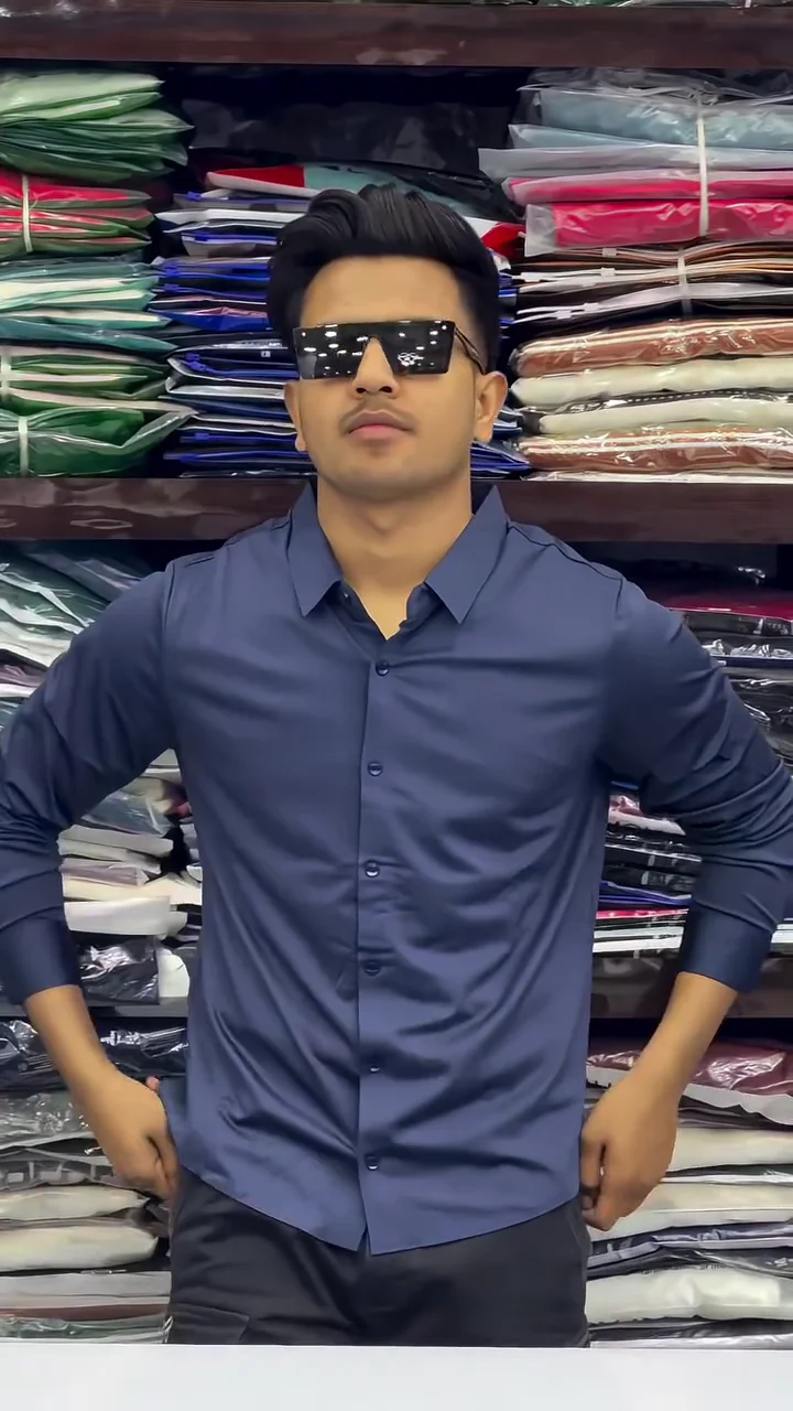 Men's Regular Fit Solid Soft Touch Cotton Casual Shirt with Pocket Design with Spread Collar & Full Sleeves Formal Shirt Men's Button-Down Shirt - Image 11
