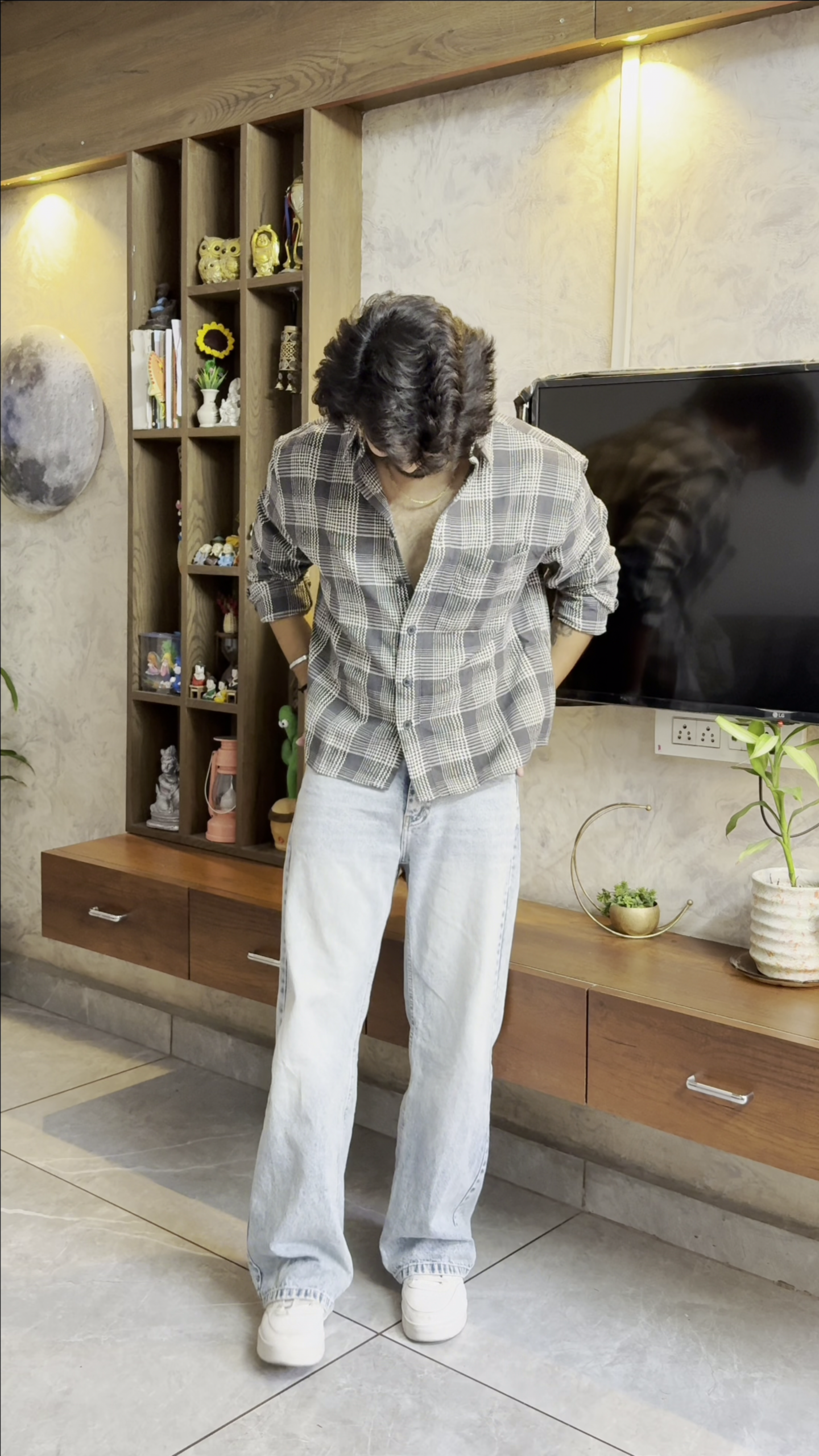 Men’s "Sandstone Drift" Oversized Textured Shirt – Premium Cotton-Linen Canvas - Image 2