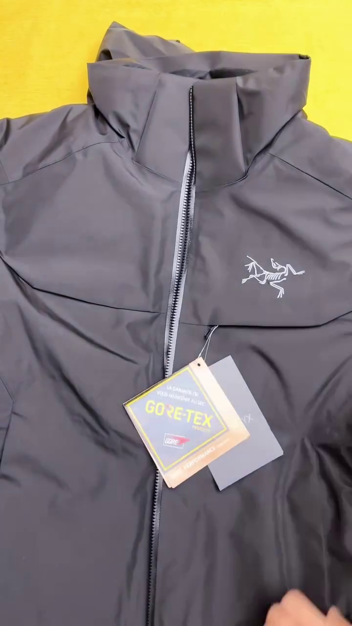 Matte Black Waterproof Hooded Rain Jacket