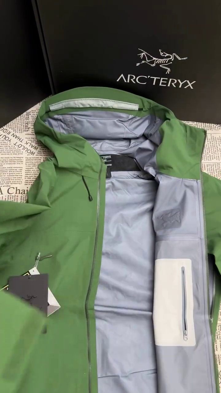 Forest Green Waterproof Hooded Performance Shell Jacket - Image 2