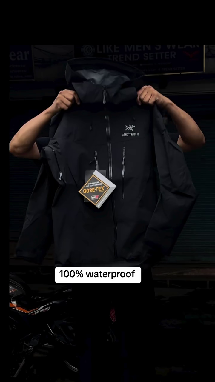 Black Waterproof Utility Jacket