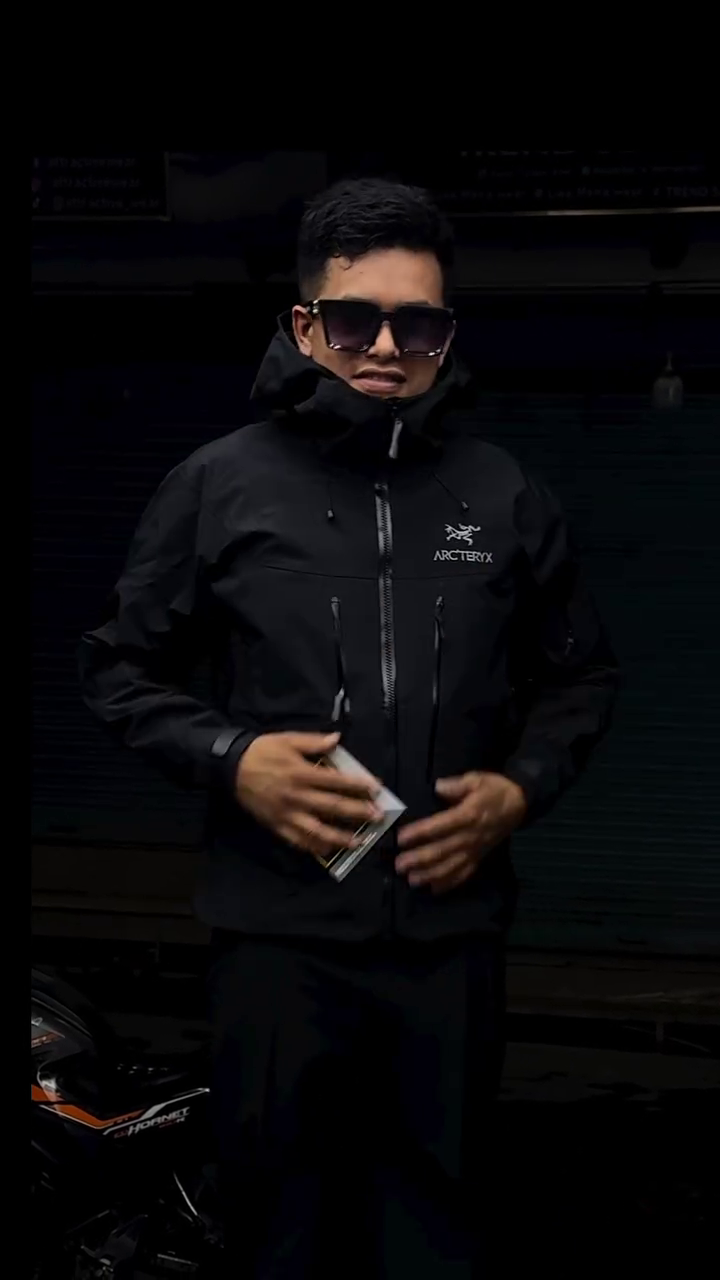 Black Waterproof Utility Jacket - Image 3