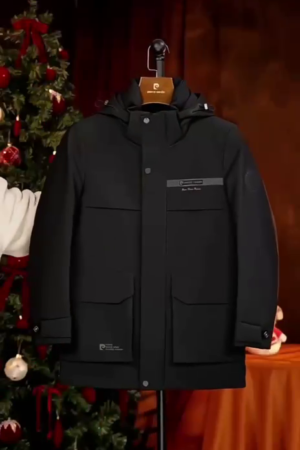Men's Winter Brown Padded Quilted Jacket