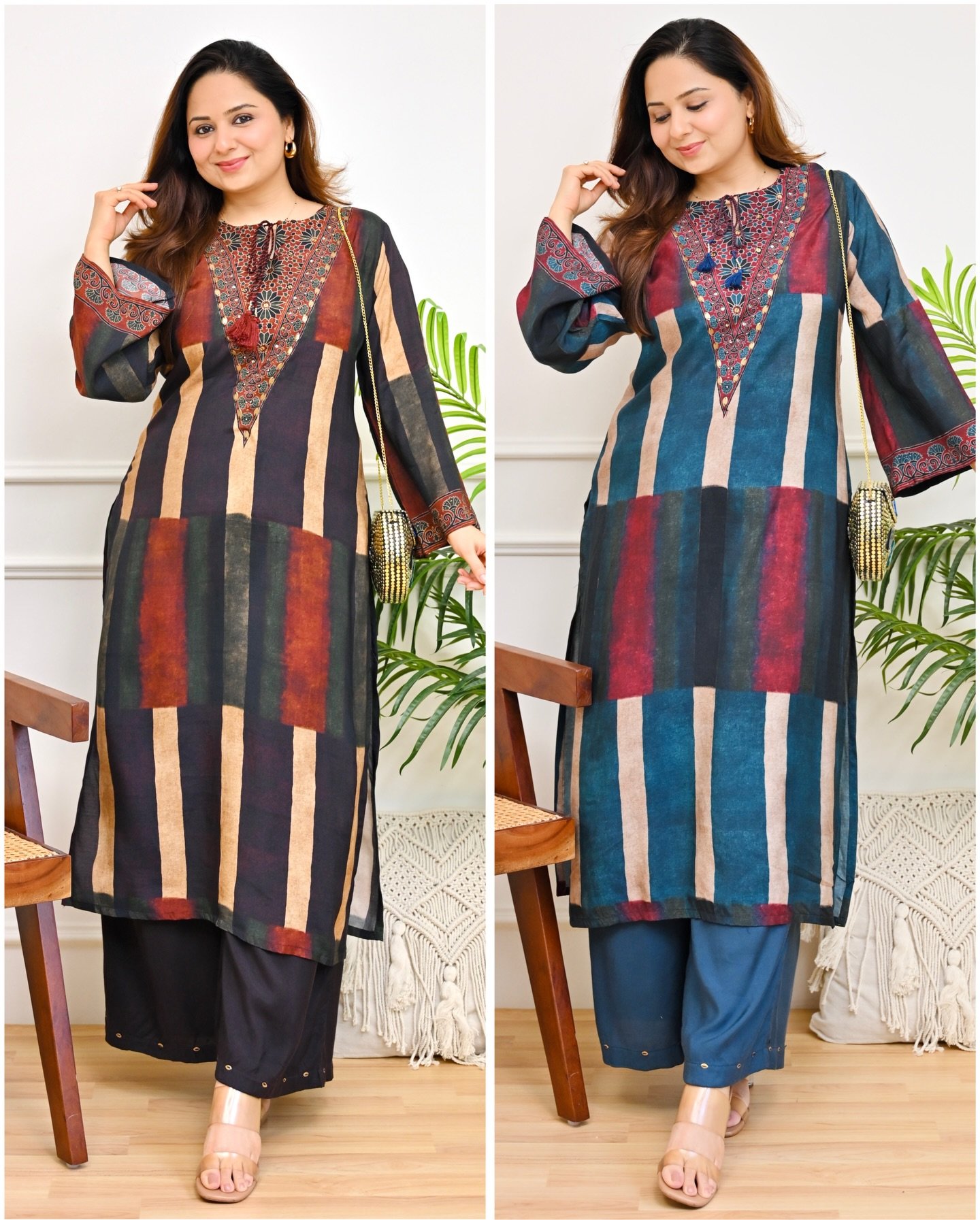 Women's Red Printed Kurta Set