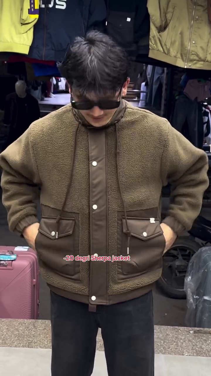 Brown Sherpa Winter Jacket